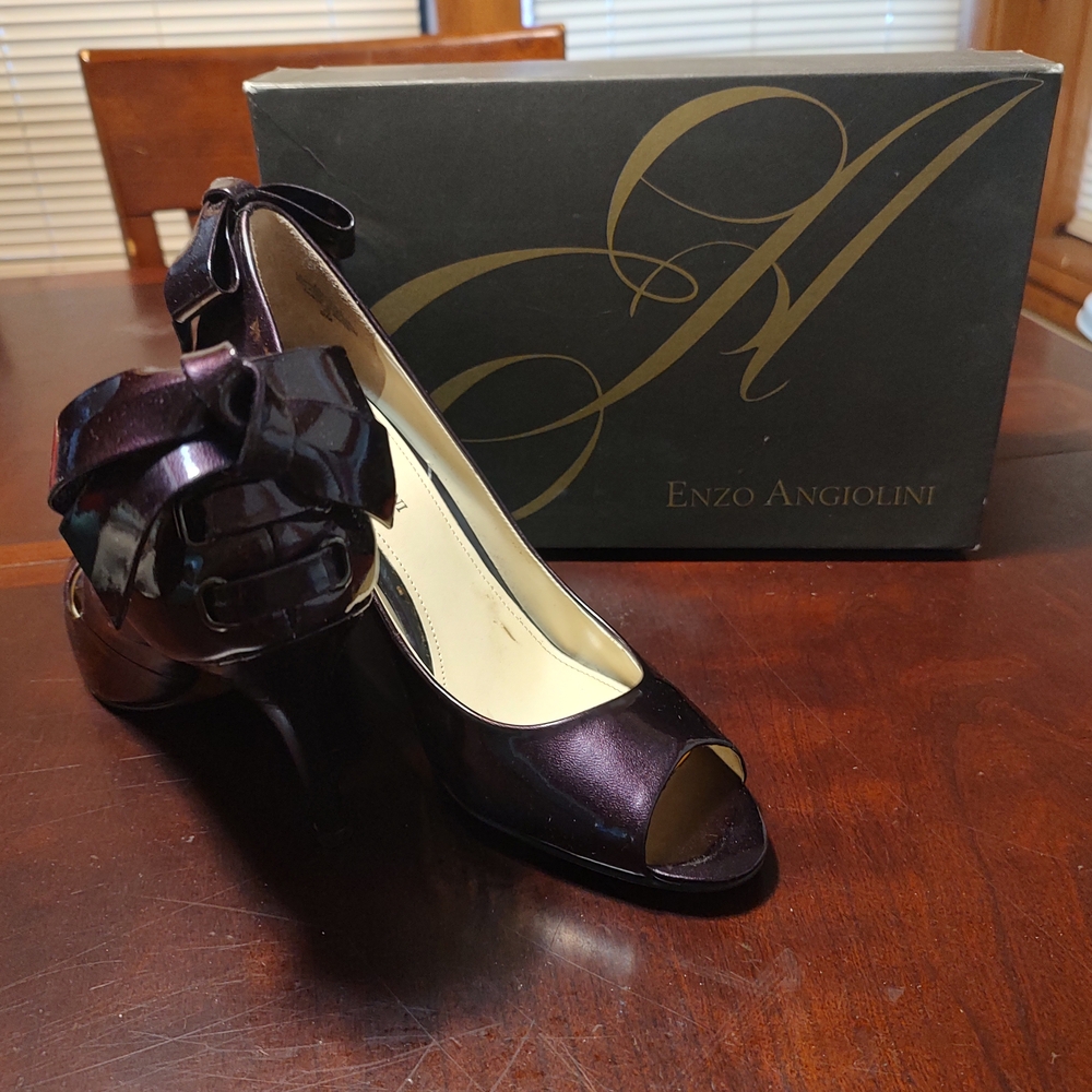 Enzo Angiolini Dark Purple Pumps